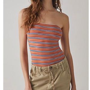 Free People Stripe Out Bodysuit - NEVER WORN - NWOT